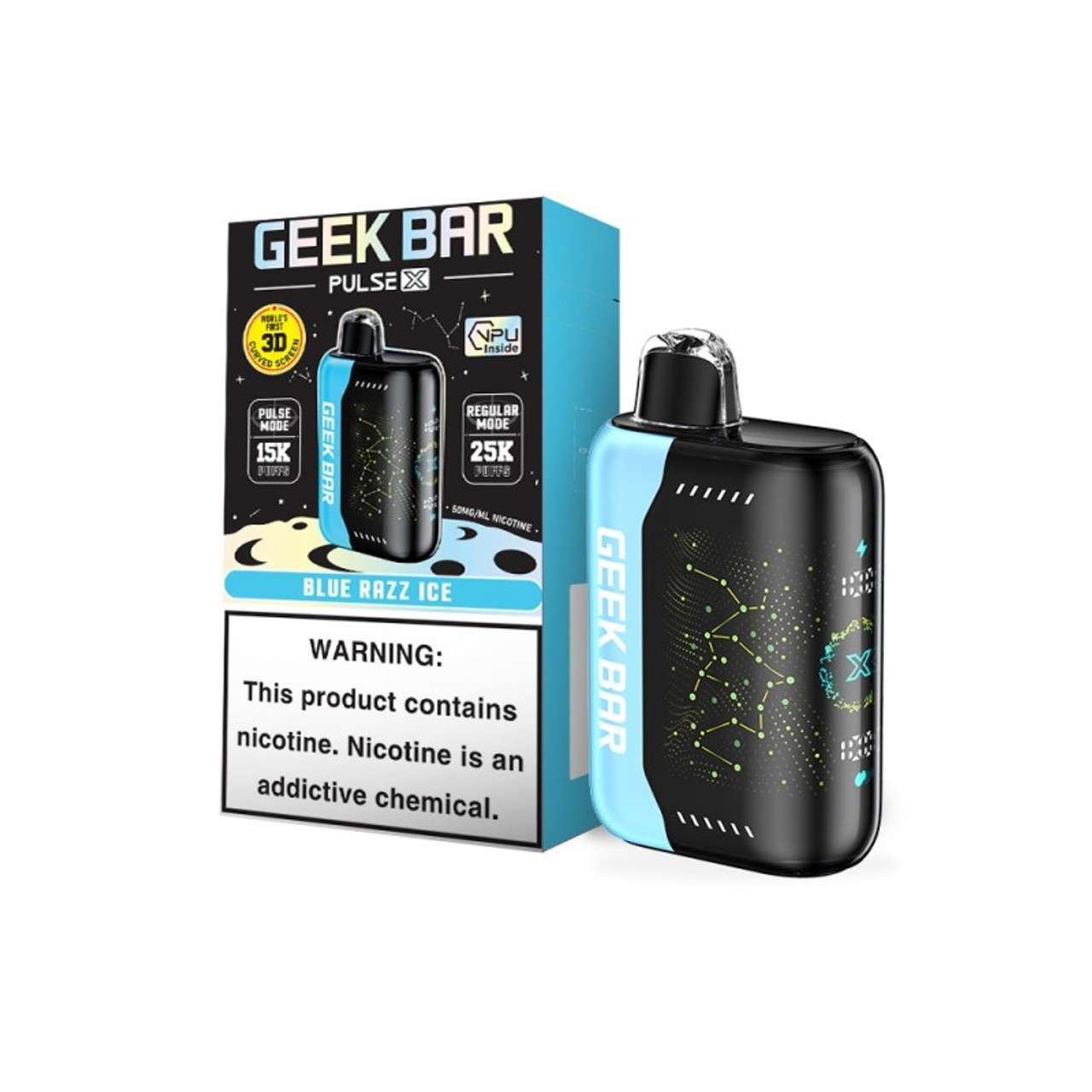 [5-pack] Geek Bar Pulse X – Blue Razz Ice