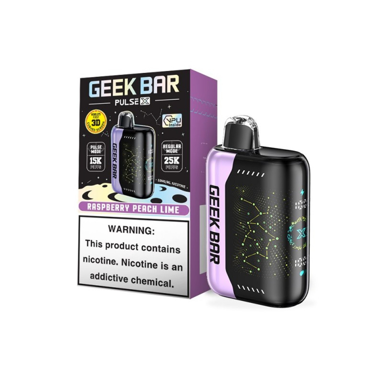 [5-pack] Geek Bar Pulse X – Raspberry Peach Lime