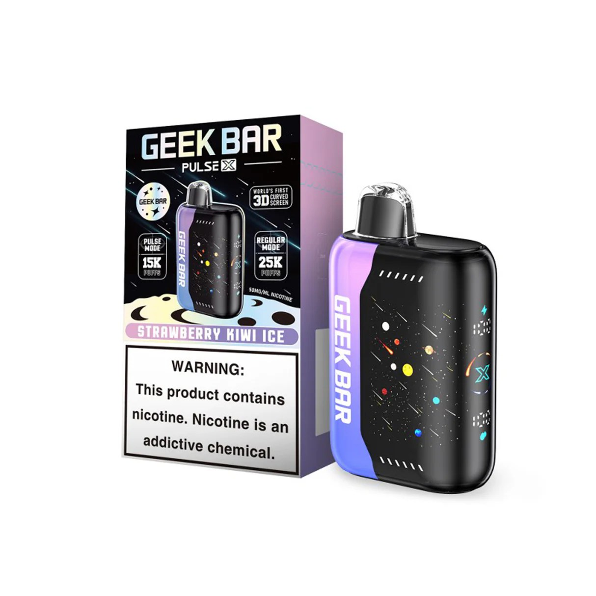 [5-pack] Geek Bar Pulse X – Strawberry Kiwi Ice