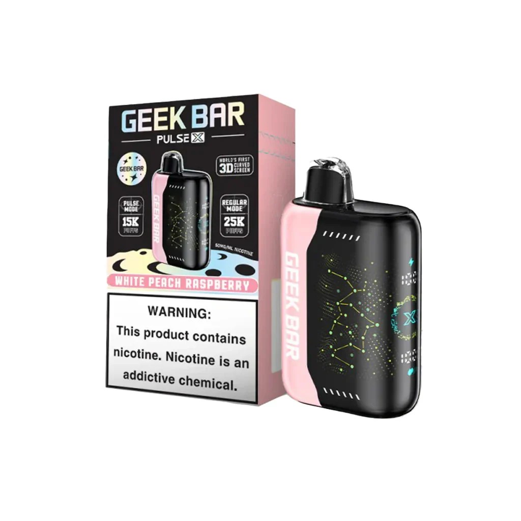 [5-pack] Geek Bar Pulse X – White Peach Raspberry