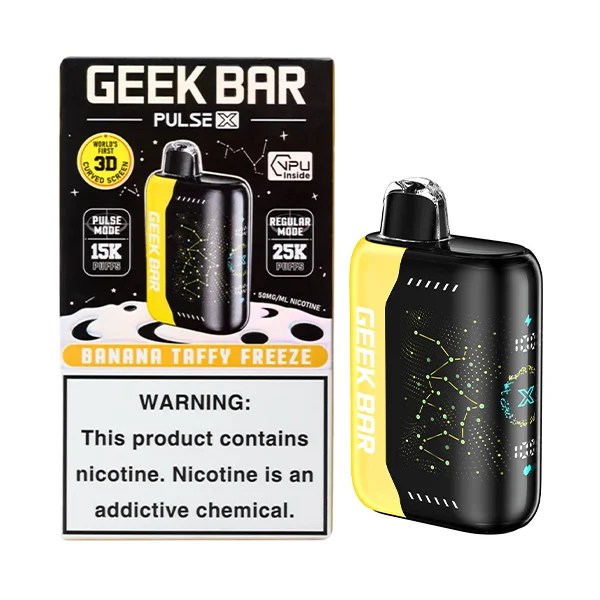 [5-pack] Geek Bar Pulse X – Banana Taffy Freeze