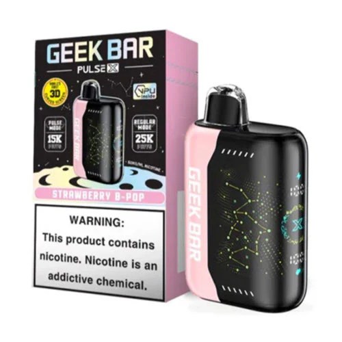 [5-pack] Geek Bar Pulse X – Strawberry B Burst (B Pop)