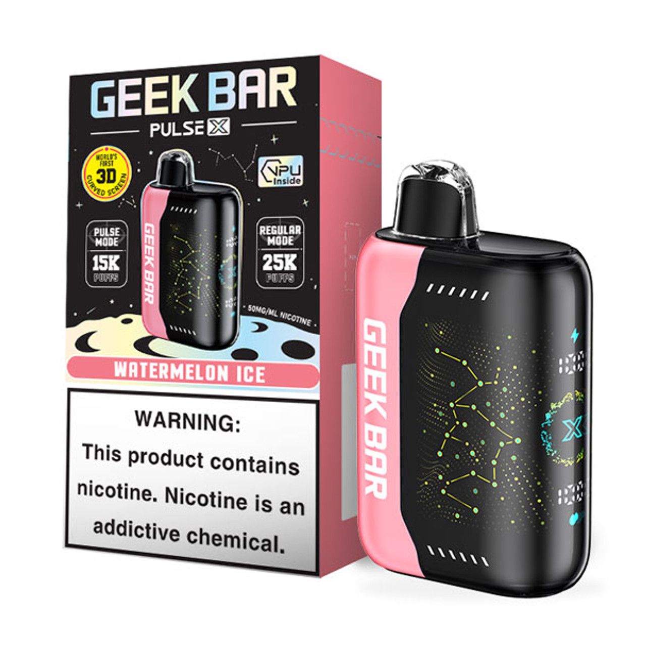 [5-pack] Geek Bar Pulse X – Watermelon Ice